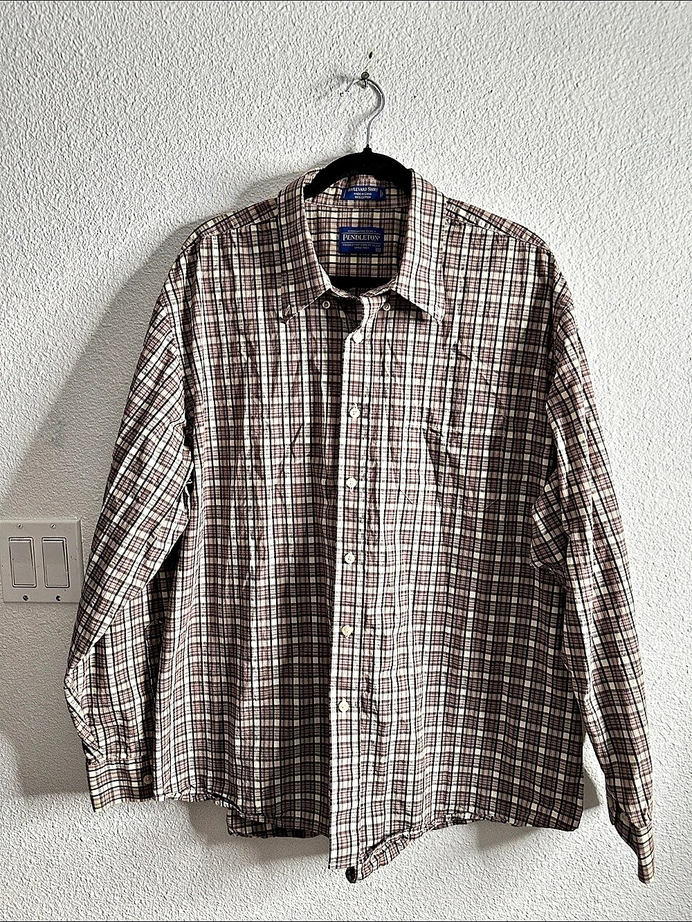 Pendleton vintage Boardyard Shirt Plaid Cotton Shirt Size XXL